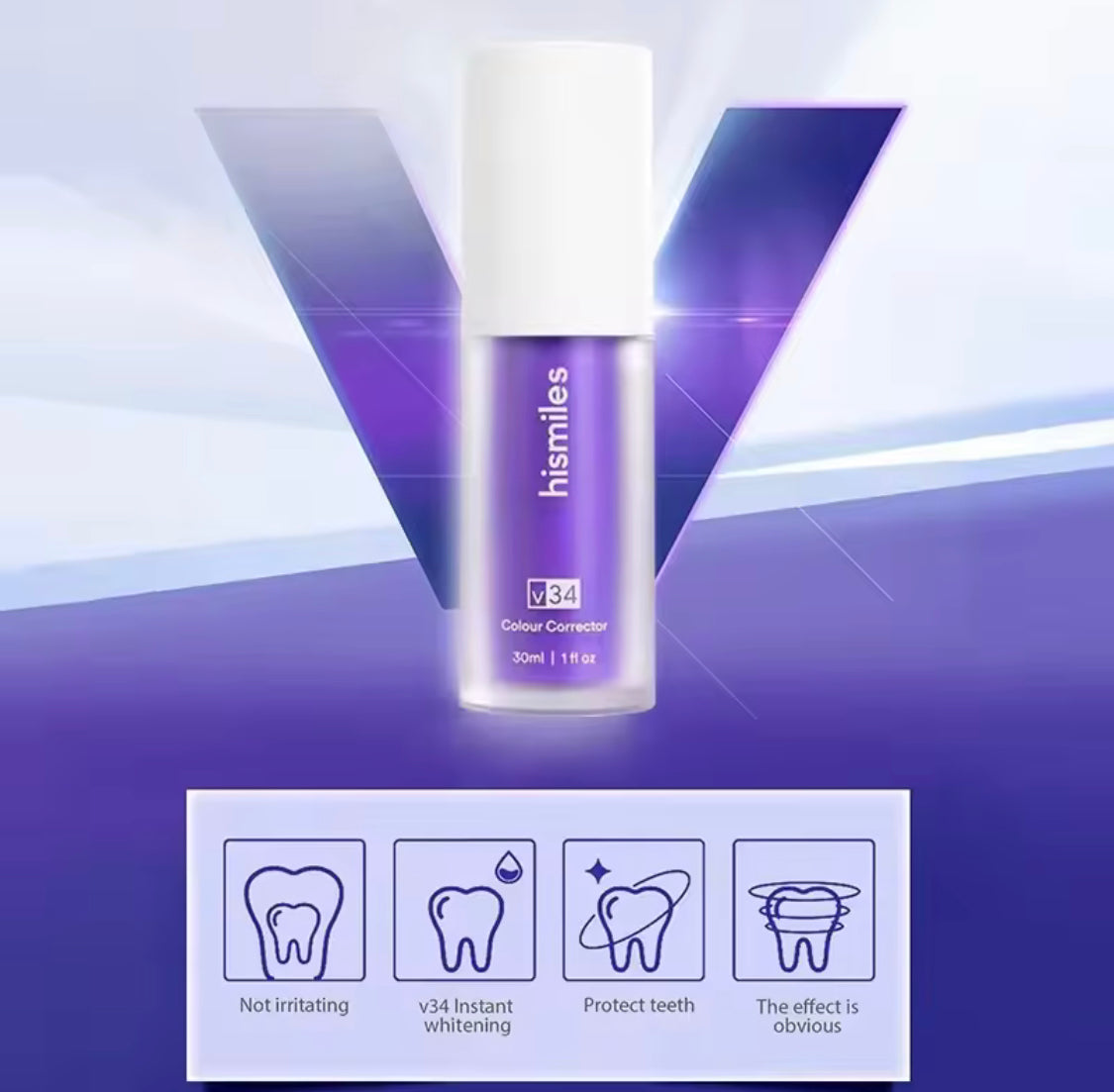 Tooth Cleansing Purple Toothpaste, Effective Whitening Teeth Mousse, Oral Cleaning Whitening Toothpaste Tooth Cleansing Purple Toothpaste, Effective Whitening Teeth Mousse, Oral Cleaning Whitening Toothpaste